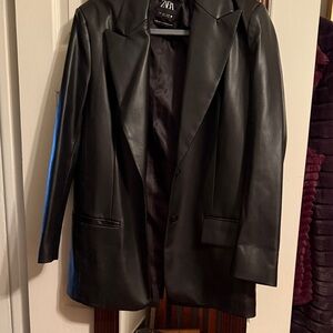 Zara Black Leather Jacket